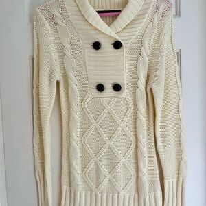 Cream Cable Knit Sweater